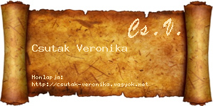 Csutak Veronika névjegykártya